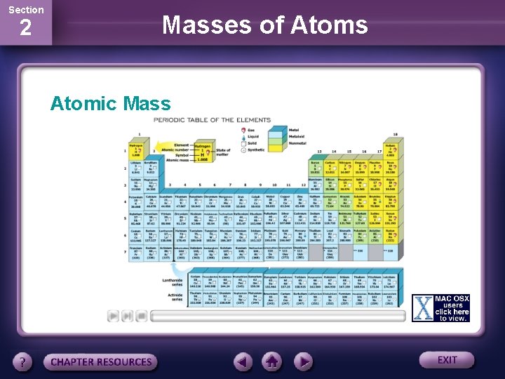 Section 2 Masses of Atoms Atomic Mass 