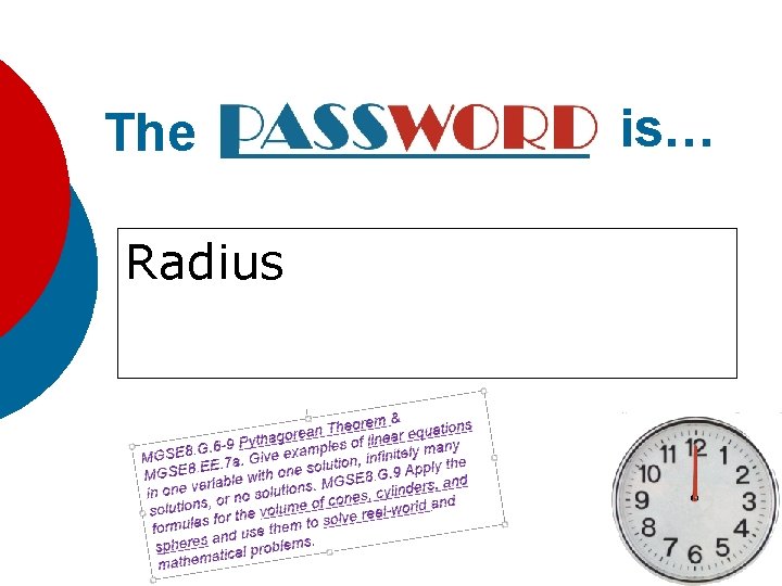 The Radius is… 