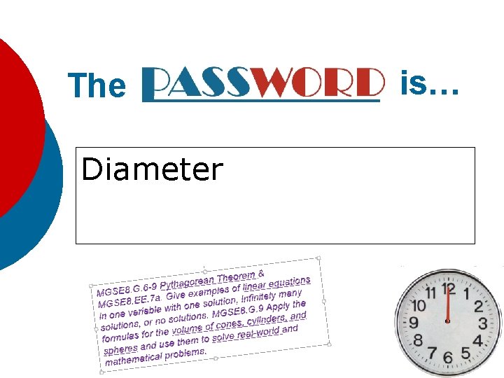 The Diameter is… 