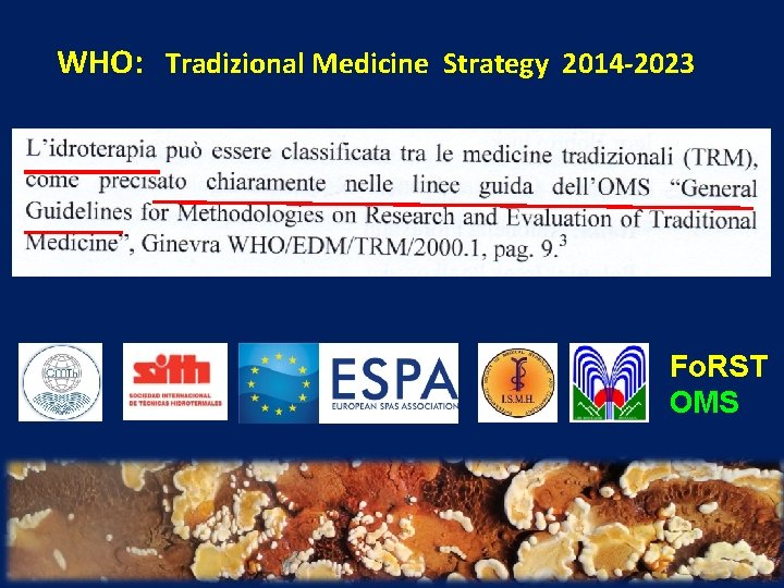 WHO: Tradizional Medicine Strategy 2014 -2023 Fo. RST OMS 