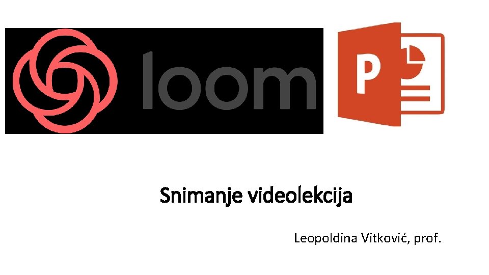 Snimanje videolekcija Leopoldina Vitković, prof. 