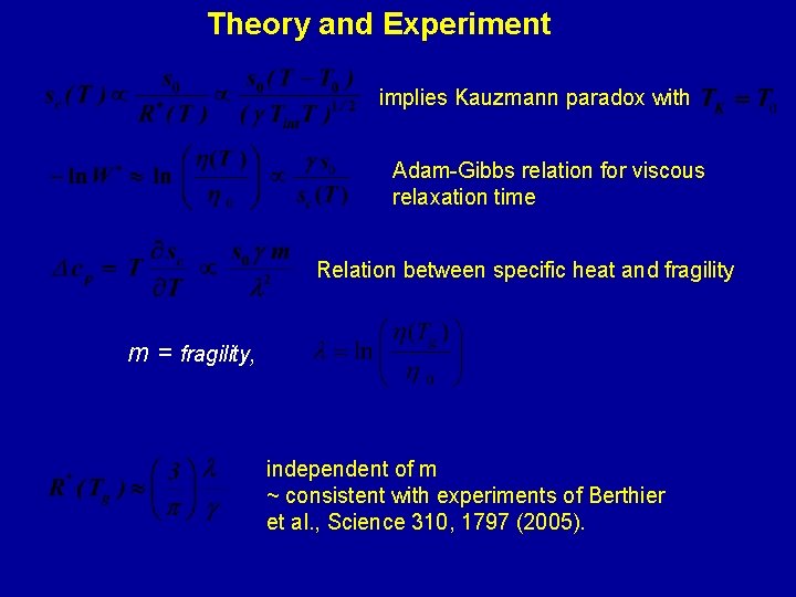 Theory and Experiment implies Kauzmann paradox with Adam-Gibbs relation for viscous relaxation time Relation