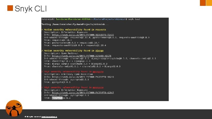 Snyk CLI © All rights reserved. www. keepcoding. io 