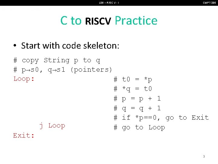 Cmp Risc V L 06 RISC V I CMPT 295 BONUS