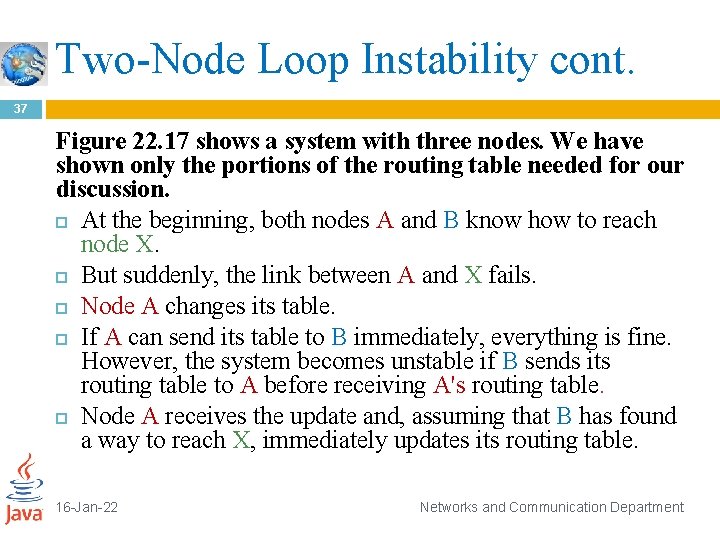 Two-Node Loop Instability cont. 37 Figure 22. 17 shows a system with three nodes.