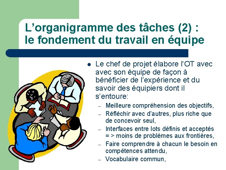 L’organigramme des tâches (2) : le fondement du travail en équipe l Le chef