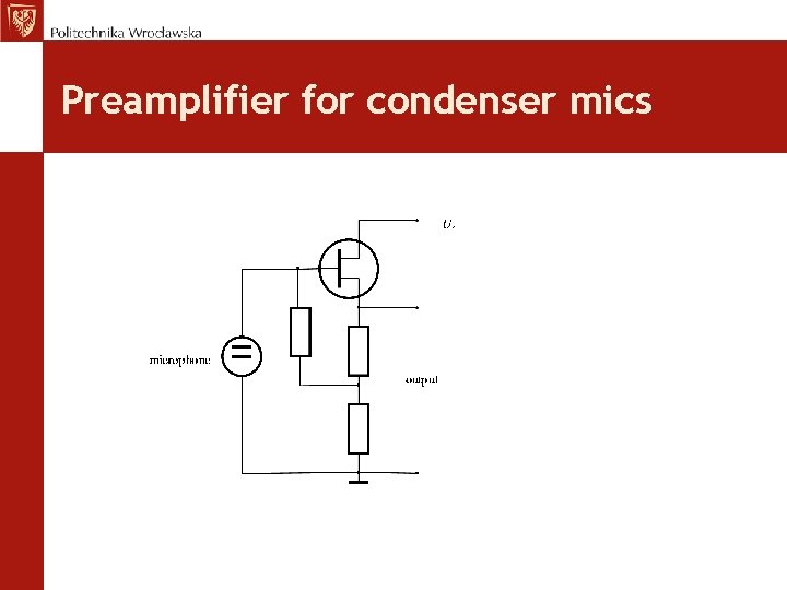 Preamplifier for condenser mics 