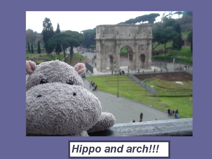 Hippo and arch!!! 