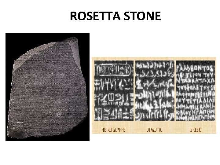 ROSETTA STONE 