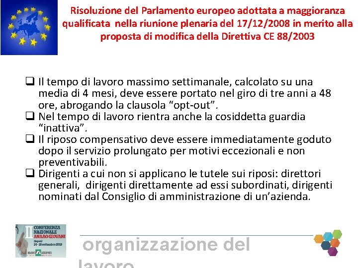 Risoluzione del Parlamento europeo adottata a maggioranza qualificata nella riunione plenaria del 17/12/2008 in