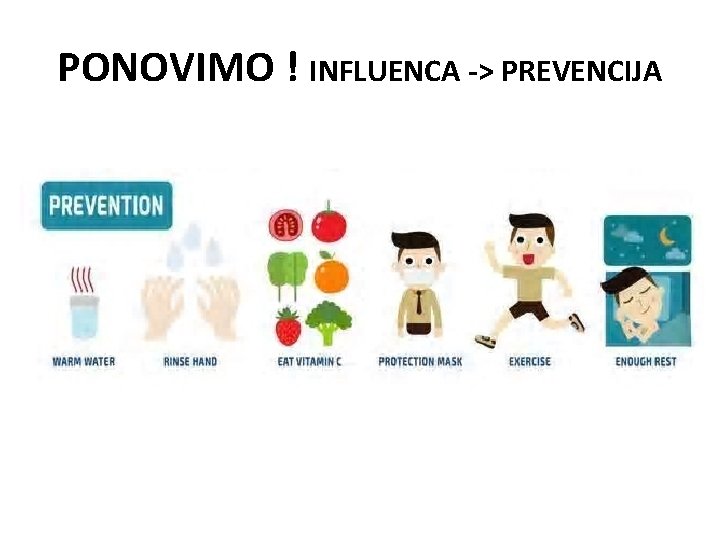 PONOVIMO ! INFLUENCA -> PREVENCIJA 