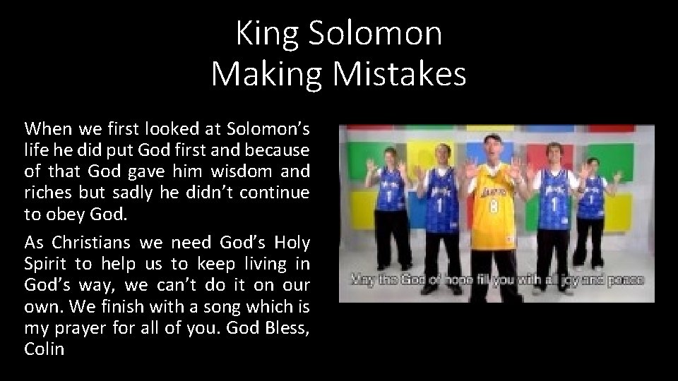 King Solomon Making Mistakes When we first looked at Solomon’s life he did put King Solomon Making Mistakes When we first looked at Solomon’s life he did put
