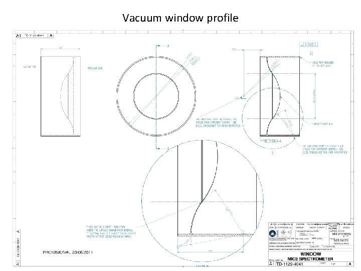 Vacuum window profile 