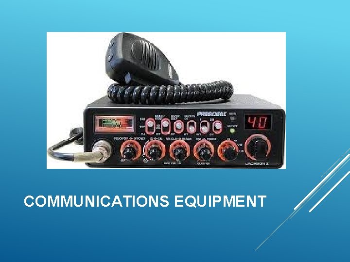 COMMUNICATIONS EQUIPMENT 