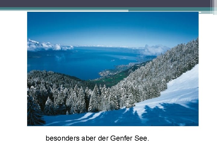 besonders aber der Genfer See. 