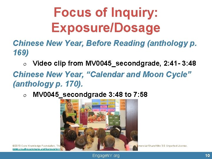 Focus of Inquiry: Exposure/Dosage Chinese New Year, Before Reading (anthology p. 169) ¦ Video