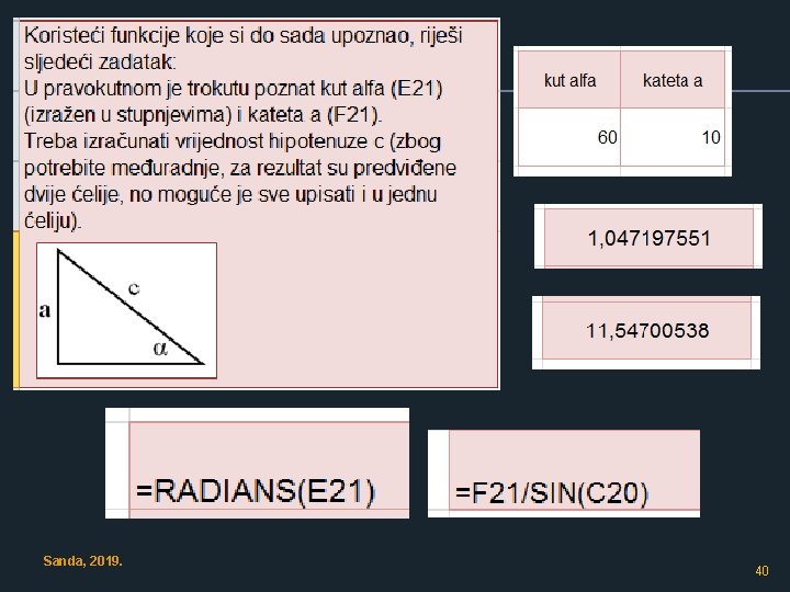 Sanda, 2019. 40 