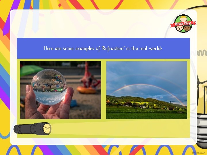 Here are some examples of 'Refraction' in the real world: 