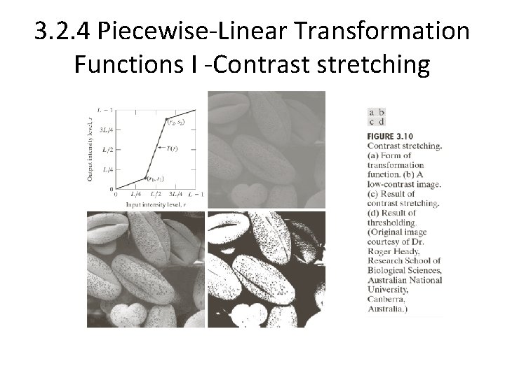 3. 2. 4 Piecewise-Linear Transformation Functions I -Contrast stretching 