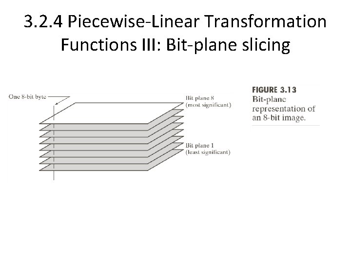 3. 2. 4 Piecewise-Linear Transformation Functions III: Bit-plane slicing 