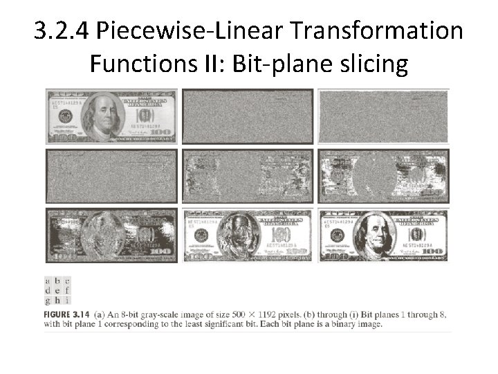 3. 2. 4 Piecewise-Linear Transformation Functions II: Bit-plane slicing 