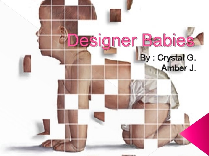 Designer Babies By : Crystal G. Amber J. 