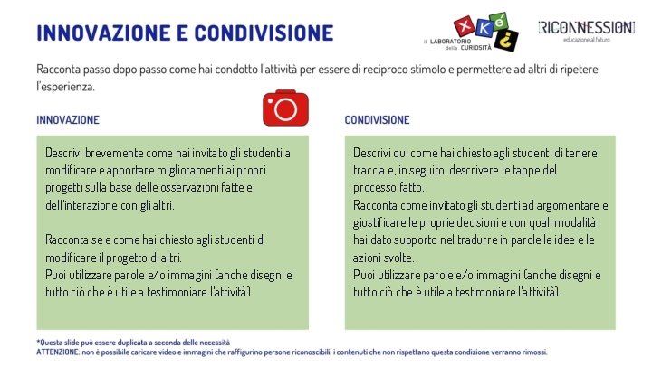 Descrivi brevemente come hai invitato gli studenti a modificare e apportare miglioramenti ai propri