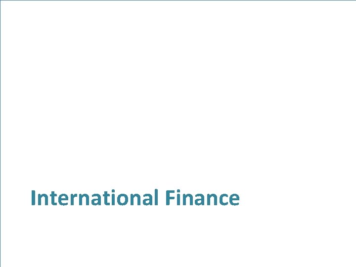International Finance 