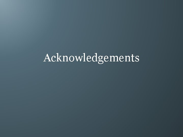 Acknowledgements 