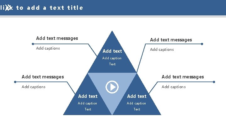 lick to add a text title Add text messages Add captions Add text Add