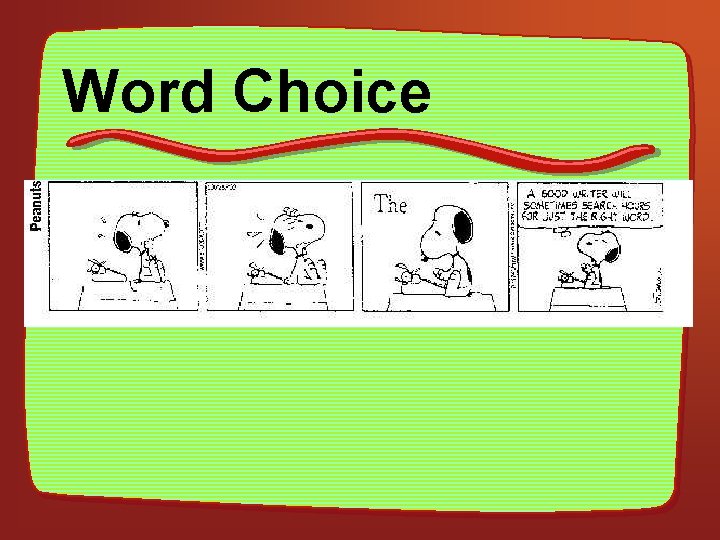 Word Choice Cartoon 