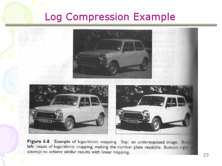 Log Compression Example 23 