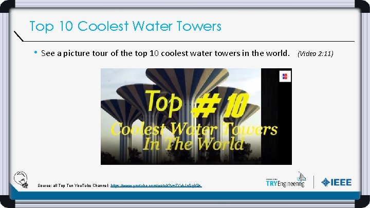 Top 10 Coolest Water Towers • See a picture tour of the top 10