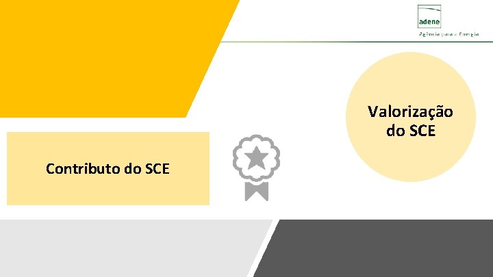 Valorização do SCE Contributo do SCE 