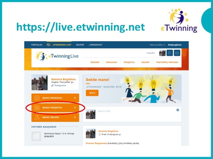 https: //live. etwinning. net 