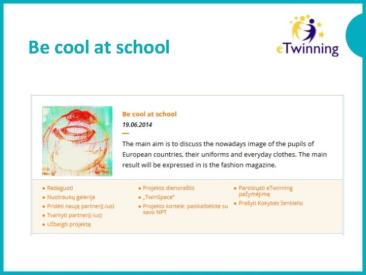 Be cool at school 