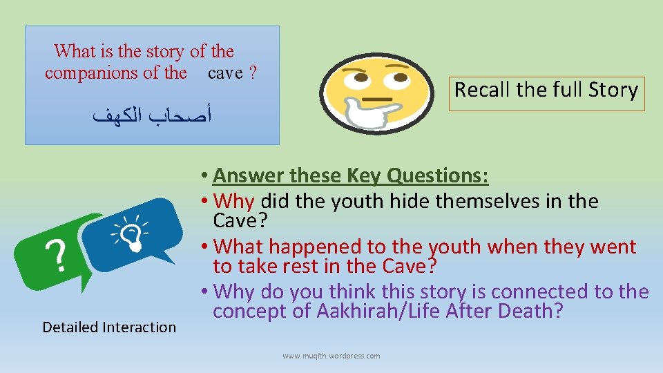 What is the story of the companions of the cave ? Recall the full