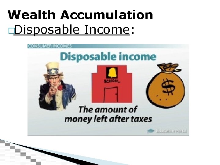 Wealth Accumulation �Disposable Income: 