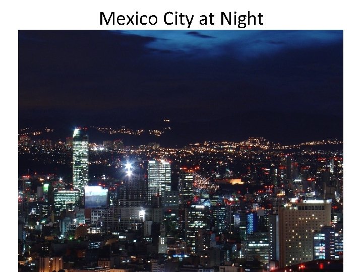 Mexico City at Night 