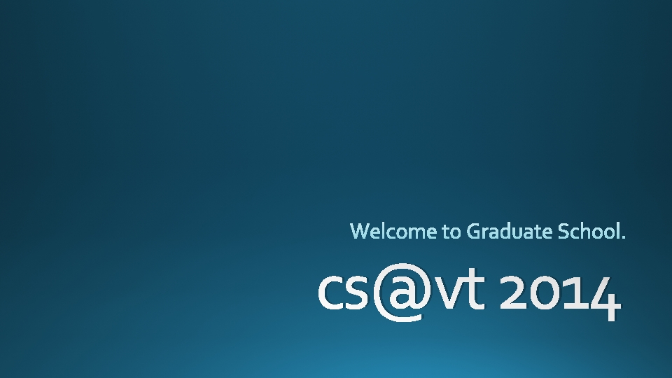 cs@vt 2014 