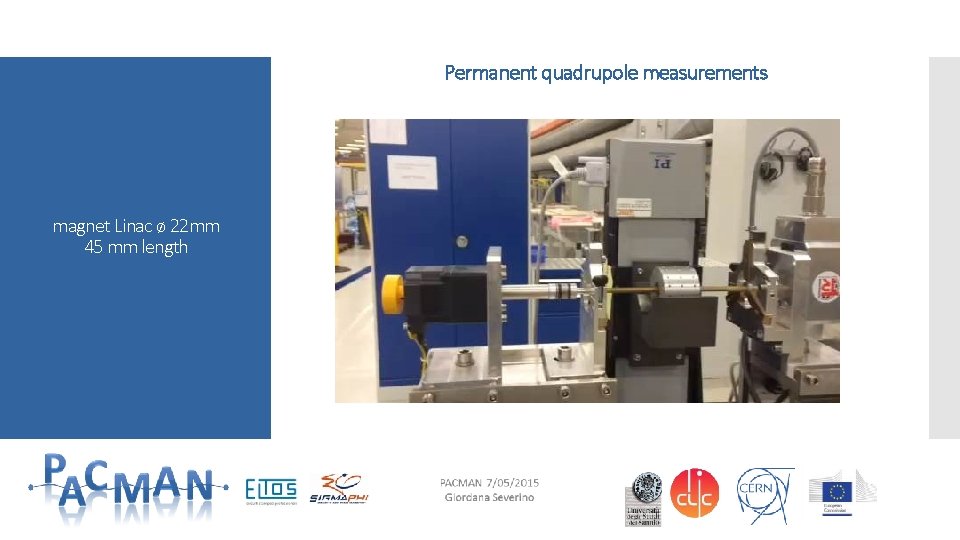 Permanent quadrupole measurements magnet Linac ø 22 mm 45 mm length Permanent quadrupole measurements magnet Linac ø 22 mm 45 mm length