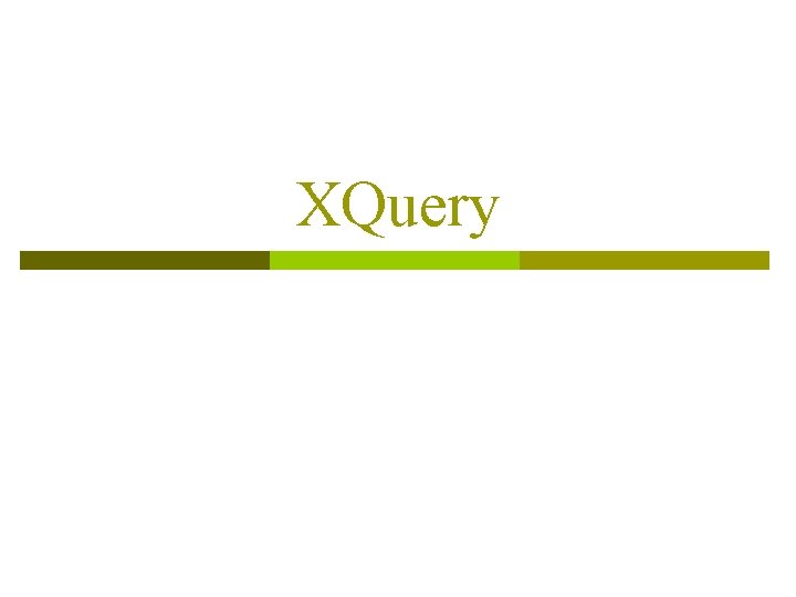 XQuery 