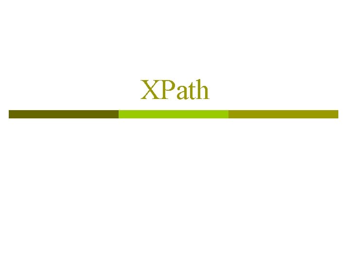 XPath 