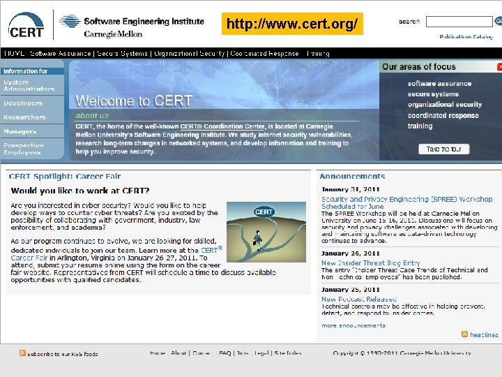 CERT-CC (2) 14 http: //www. cert. org/ Copyright © 2020 M. E. Kabay. All