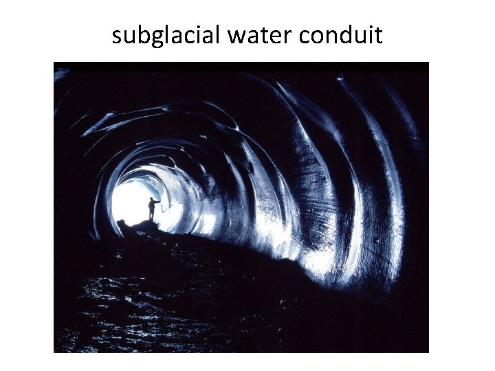subglacial water conduit 