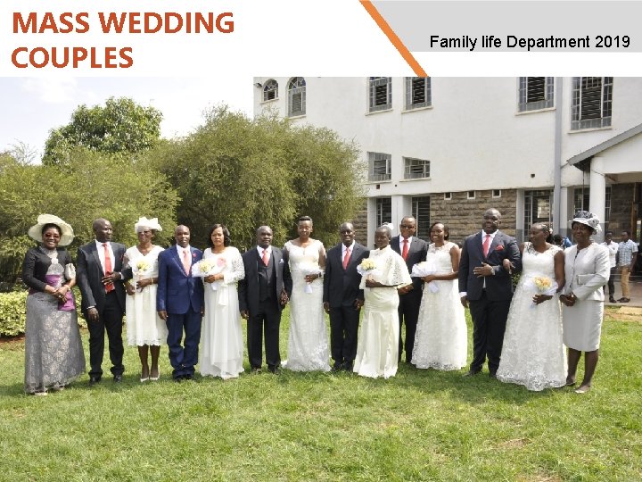 MASS WEDDING COUPLES Family life Department 2019 