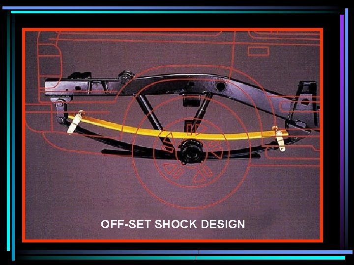 Also……. Mounting one rear shock in the front of the axle and one behind