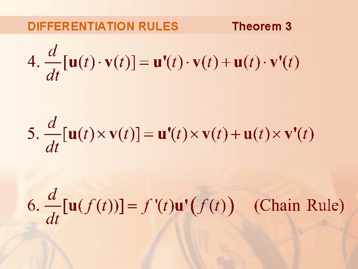 DIFFERENTIATION RULES Theorem 3 