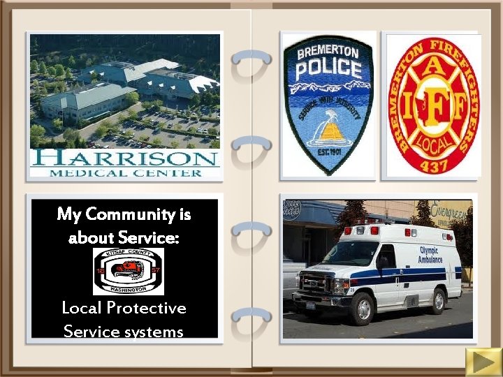  • My Community is about Service: Local Protective Service systems Bridges, ferries and