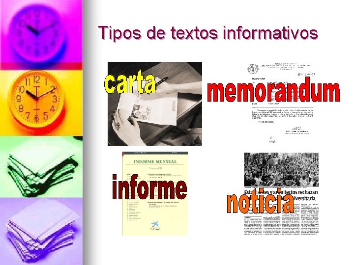 Tipos de textos informativos 